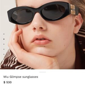 Miumiu Miu Glimpse sunglasses Like New